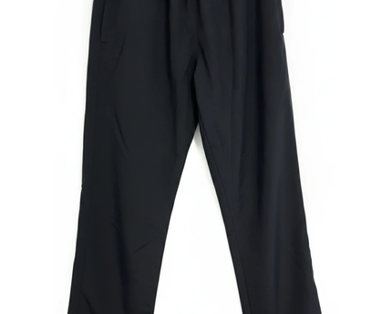 Adidas Black Athletic Zip-Pocket Track Pants