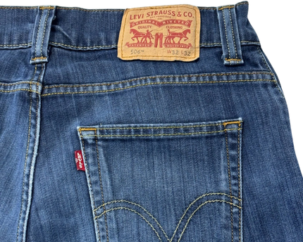 Levi's 506 Straight Leg Blue Jeans