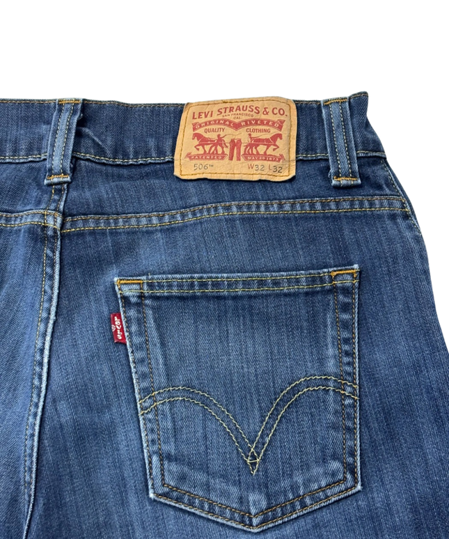 Levi's 506 Straight Leg Blue Jeans