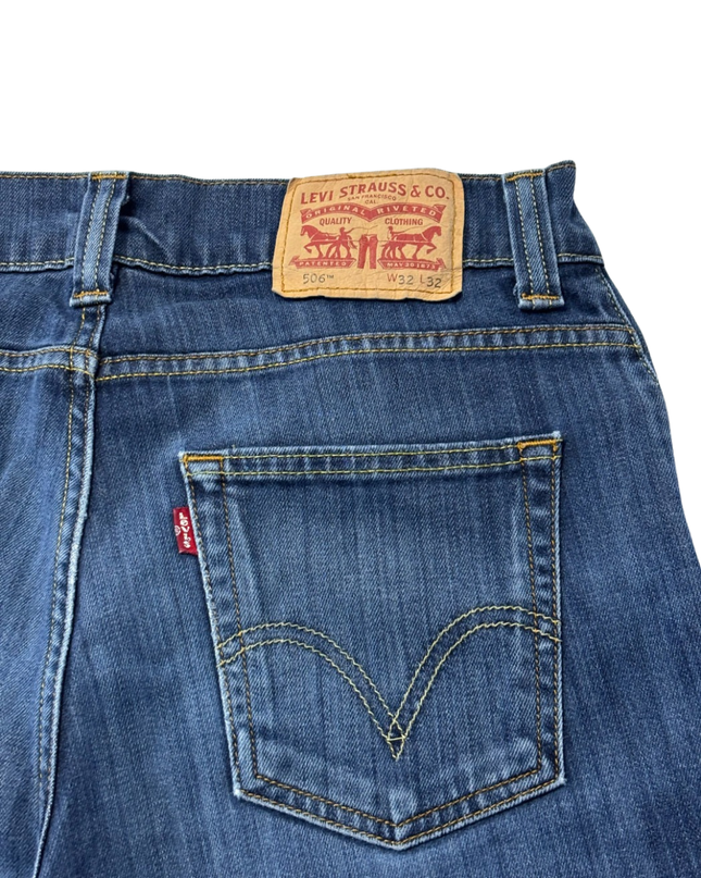 Levi's 506 Straight Leg Blue Jeans