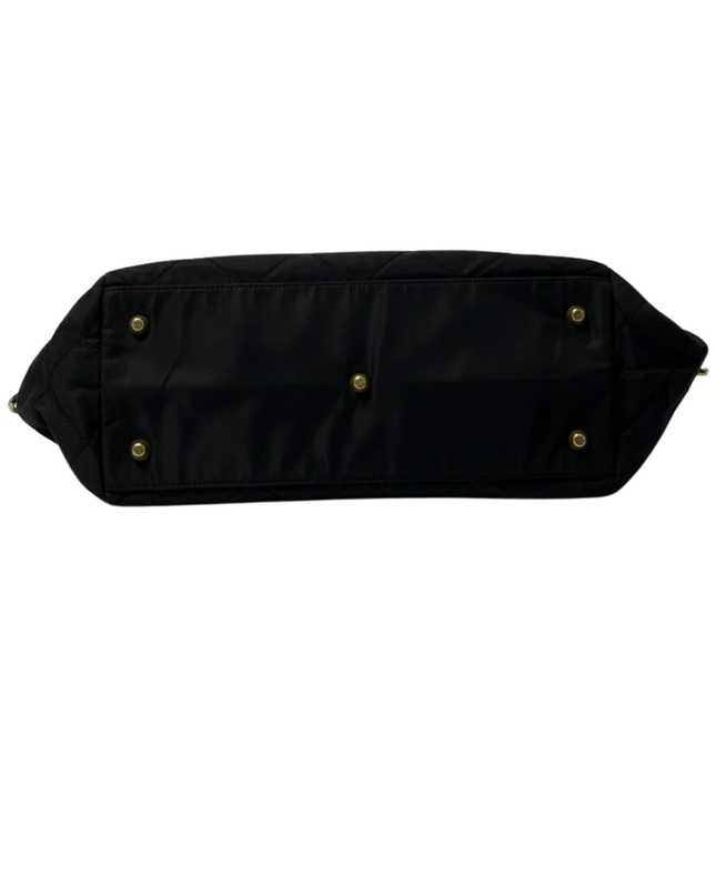 Prada Black Quilted Tessuto Nylon Chain Shoulder Bag