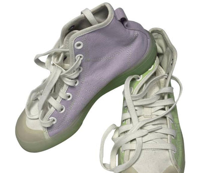 Adidas Green/Purple Nizza Hi Sneakers