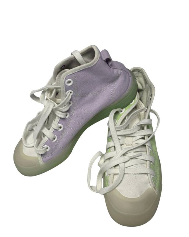 Adidas Green/Purple Nizza Hi Sneakers