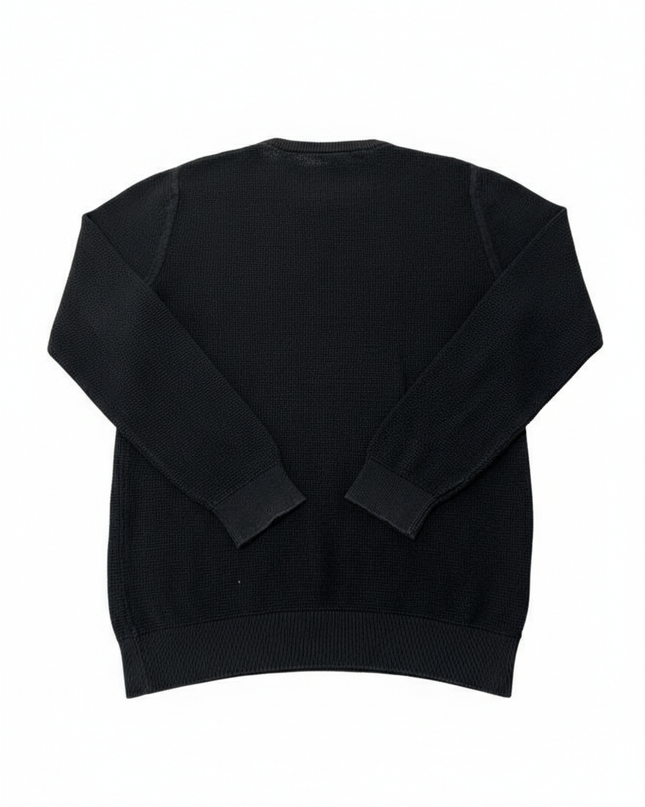 BOSS Black Waffle Knit Crewneck Sweater