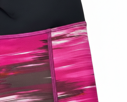 Lululemon Vibrant Abstract Print Ruched Ankle Leggings
