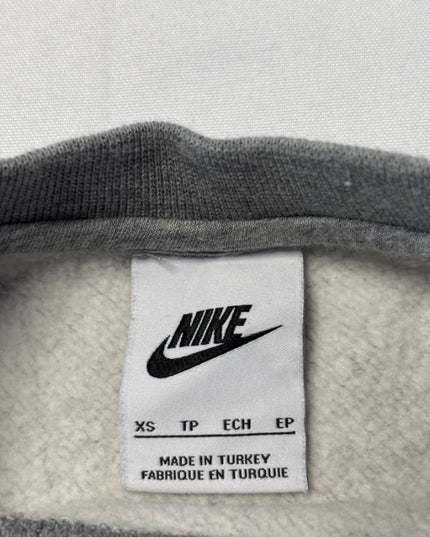 Nike Grey Embroidered Logo Fleece Sweatshirt