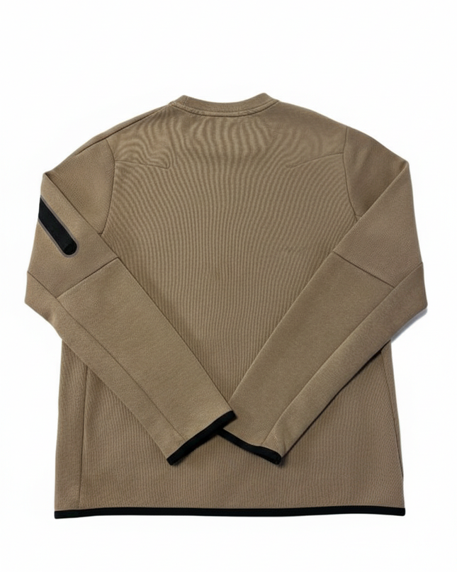 Nike Tan Tech Fleece Crewneck Sweatshirt