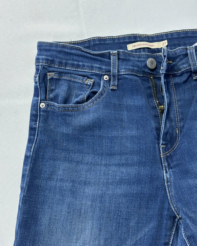 Levi's Blue 721 High Rise Skinny Jeans