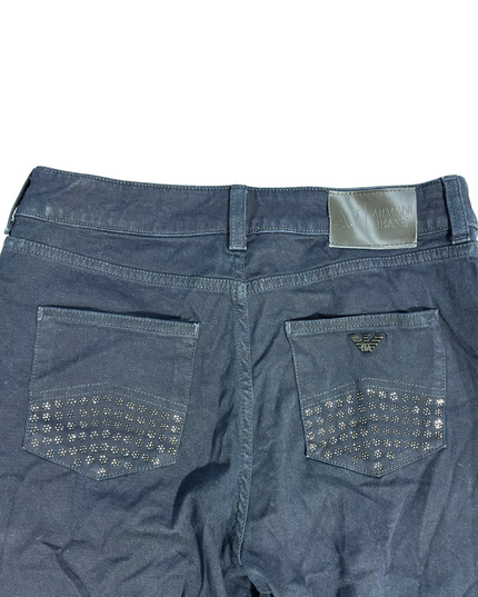 Armani Jeans Black Studded Pocket Denim – Slim Fit - M | Waist 31