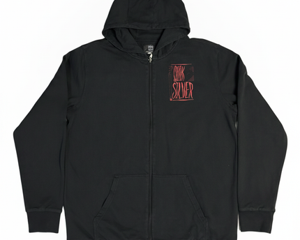 Quiksilver Black Graphic Full-Zip Hoodie