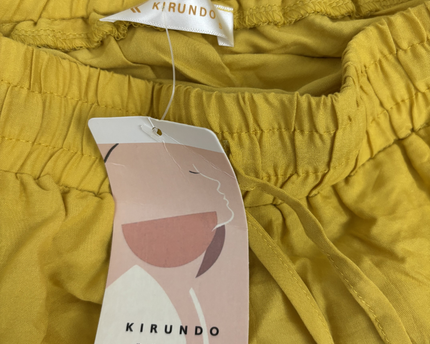 Kirundo Mustard Yellow Tiered Boho Maxi Skirt - XS | With Tag