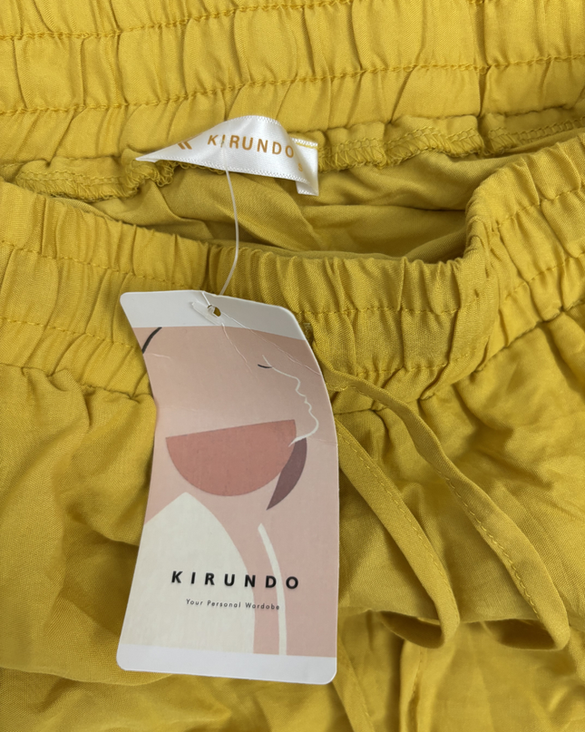 Kirundo Mustard Yellow Tiered Boho Maxi Skirt - XS | With Tag