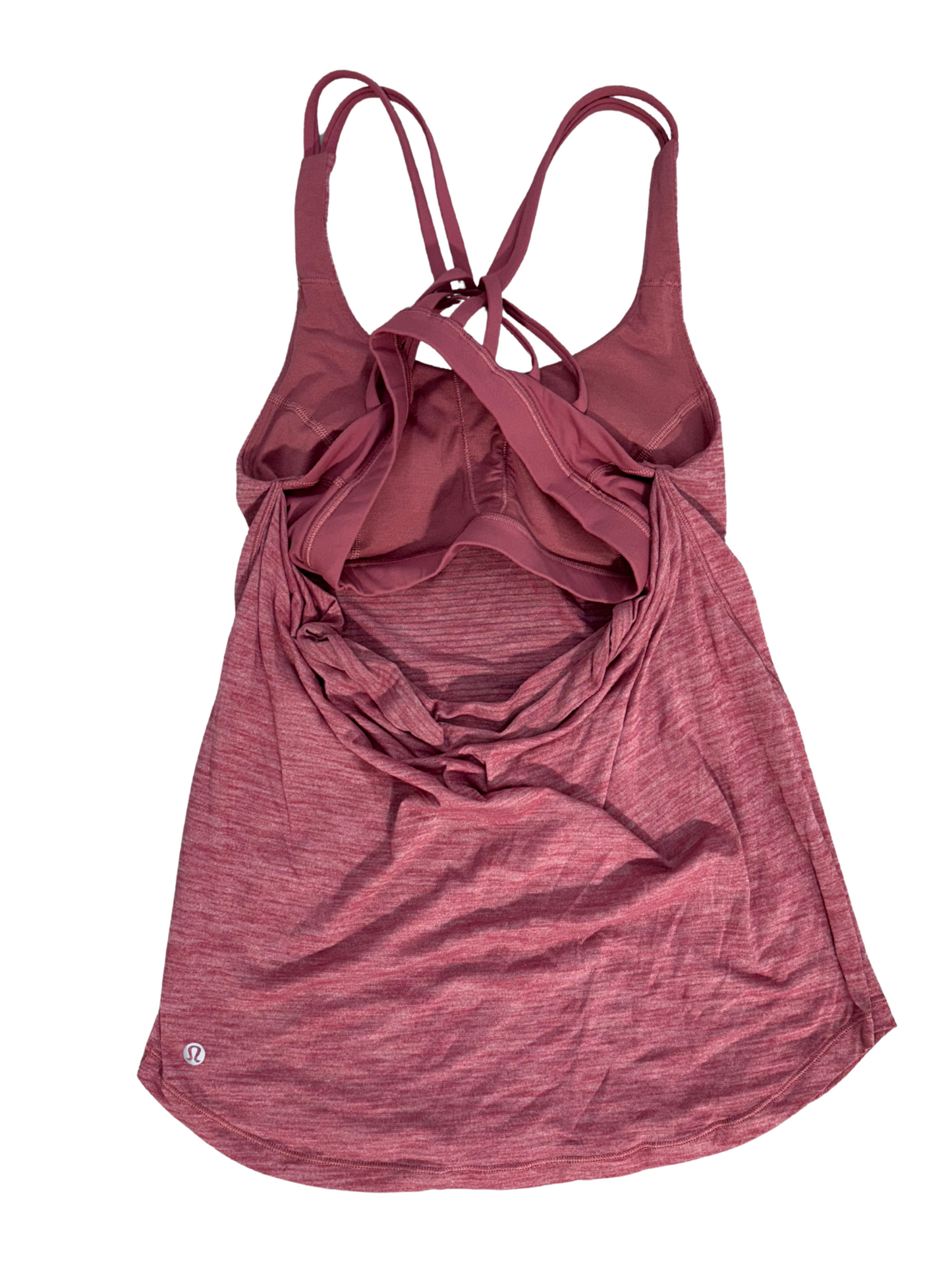 Lululemon Power Y Tank Heathered Red - XS