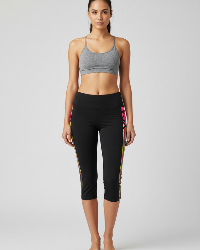 Victoria's Secret VSX Sport Black Knockout Crop Leggings