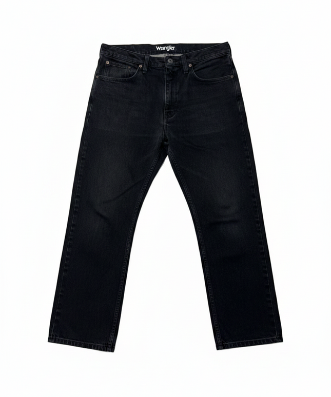 Wrangler Black Regular Fit Jeans
