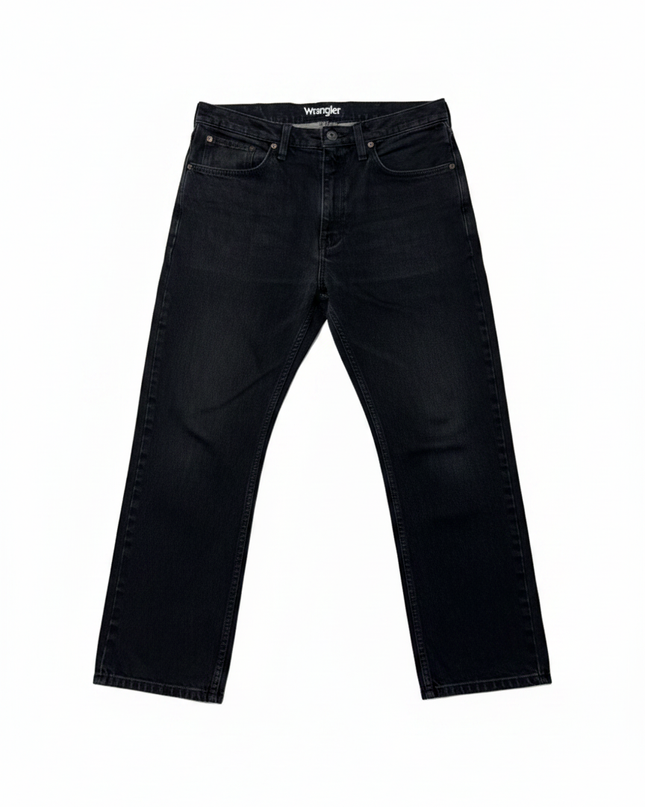 Wrangler Black Regular Fit Jeans