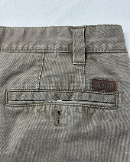 Meyer Brown Stretch Chino Pants