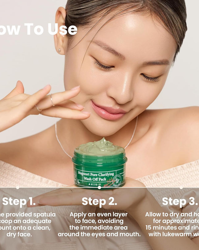 AXIS-Y Mugwort Pore Clarifying Wash Off Pack 100ml