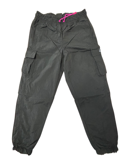 Nike Black Crinkle Nylon Cargo Track Pants