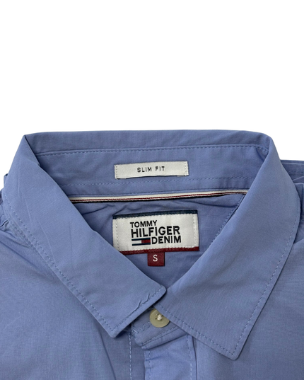 Tommy Hilfiger Denim Slim Fit Blue Oxford Shirt - XS