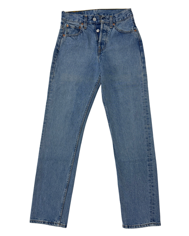 Levi’s 535 Light Blue Vintage Tapered Fit Denim Jeans  - S | Waist: 27"