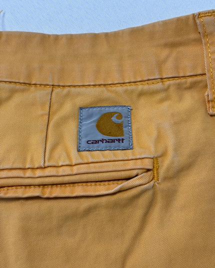 Carhartt Khaki Brown Straight-Leg Workwear Chino Pants - L | Waist: 34"