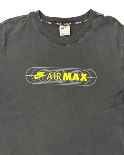 Nike Air Max Retro Black & Volt Graphic T-Shirt - S