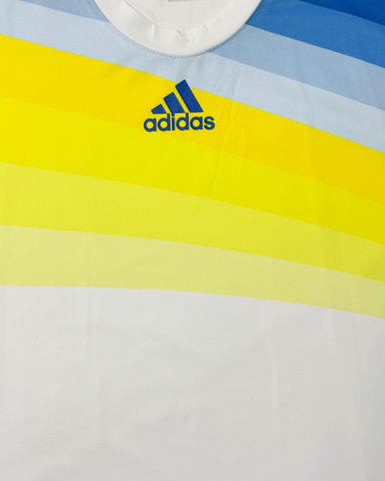 Adidas Adizero Climacool White & Blue Gradient Performance T-Shirt