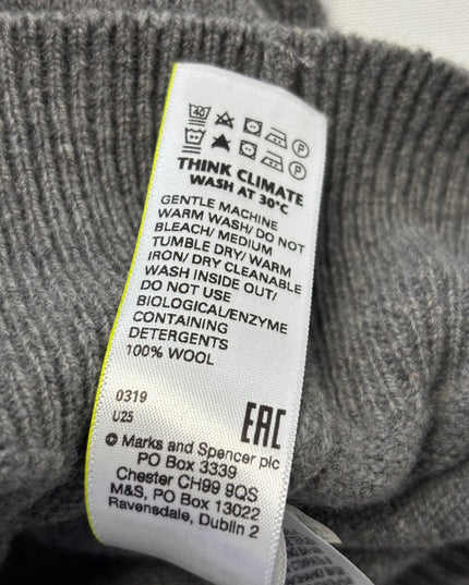 M&S Collection Grey Extra Fine Lambswool Sweater