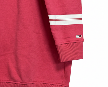 Tommy Jeans Pink Embroidered Logo Longline Sweatshirt