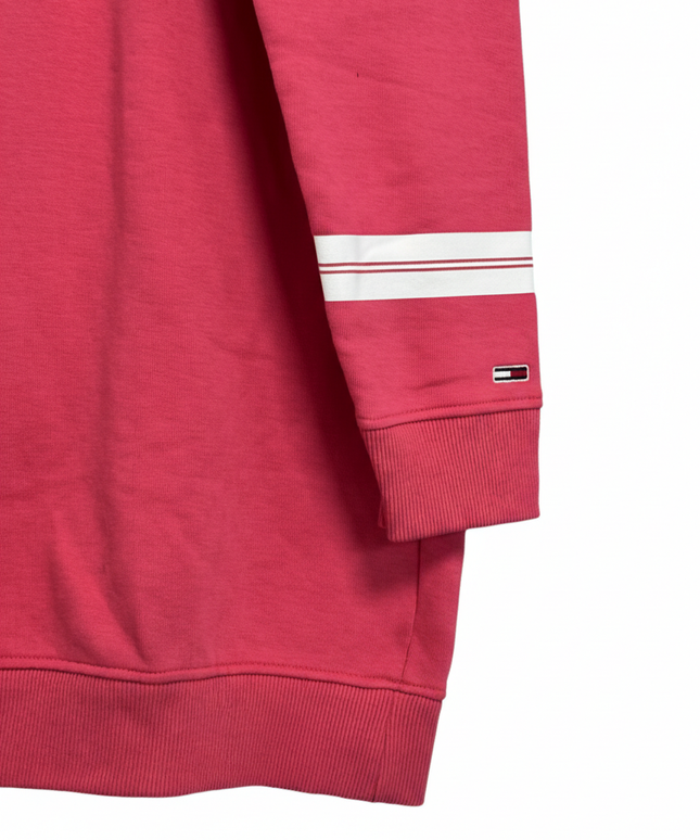 Tommy Jeans Pink Embroidered Logo Longline Sweatshirt