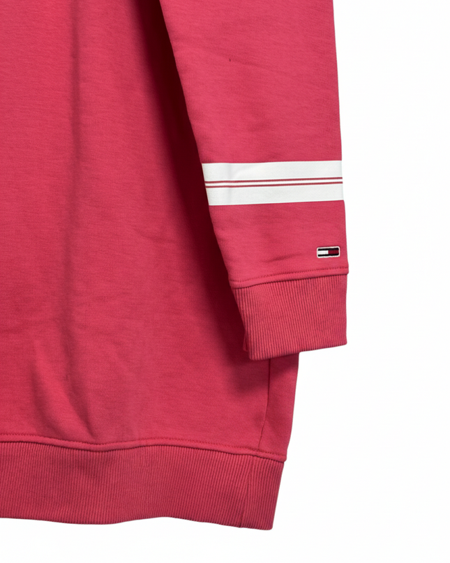 Tommy Jeans Pink Embroidered Logo Longline Sweatshirt