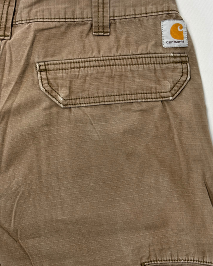 Carhartt Relaxed Fit Ripstop Tan Brown Cotton Utility Cargo Pants