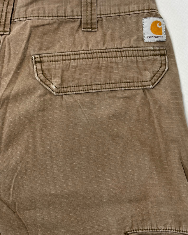 Carhartt Relaxed Fit Ripstop Tan Brown Cotton Utility Cargo Pants