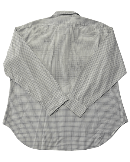 Ralph Lauren Navy Grid Check White Cotton Shirt