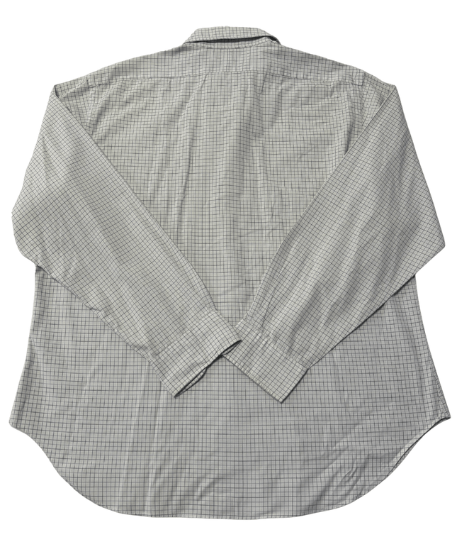 Ralph Lauren Navy Grid Check White Cotton Shirt