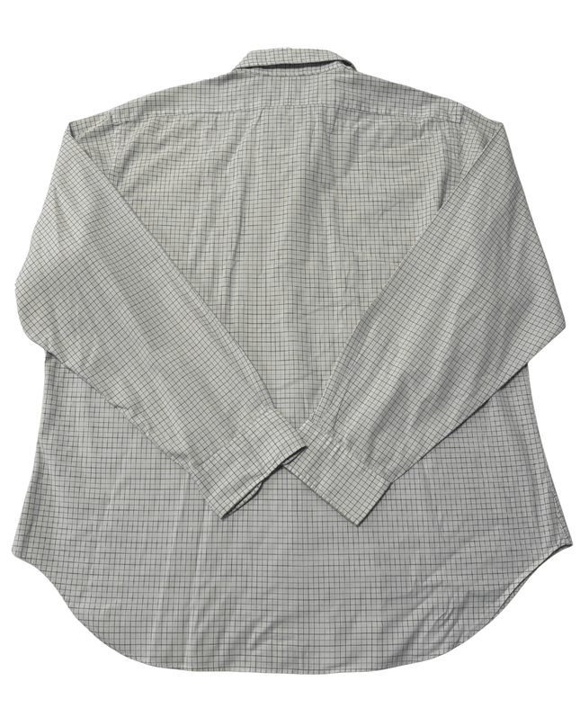 Ralph Lauren Navy Grid Check White Cotton Shirt