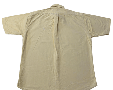 Ralph Lauren Short Sleeve Button Down Yellow Oxford Shirt