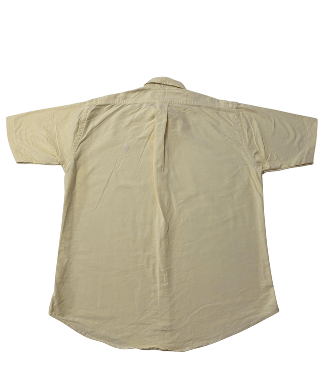 Ralph Lauren Short Sleeve Button Down Yellow Oxford Shirt