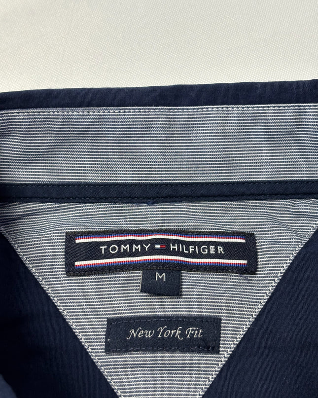 Tommy Hilfiger Navy Blue Long-Sleeve Button-Down Shirt