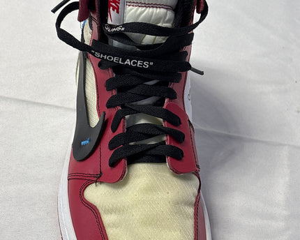 Nike x Off-White Red Chicago Jumpman High Top Sneakers