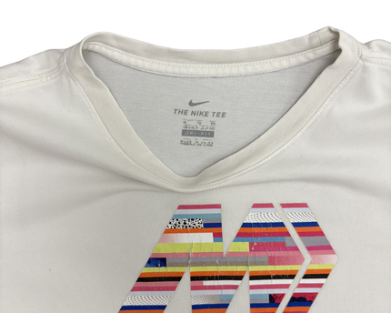 Nike Mercurial Multi-Color Logo White Dri-Fit T-Shirt - XS