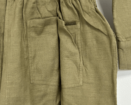 Billabong Strappy Jumpsuit Short Olive Green Romper