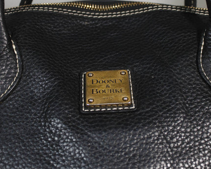 Dooney & Bourke Black Pebbled Leather Tote Bag