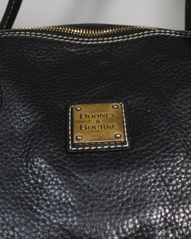 Dooney & Bourke Black Pebbled Leather Tote Bag
