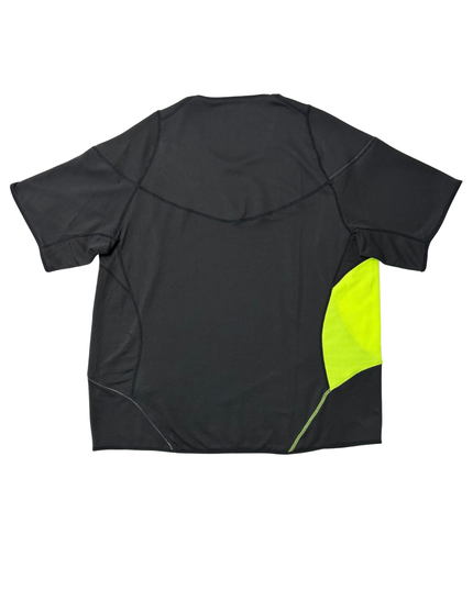 Nike Fit Dry Black & Neon Yellow Running T-Shirt