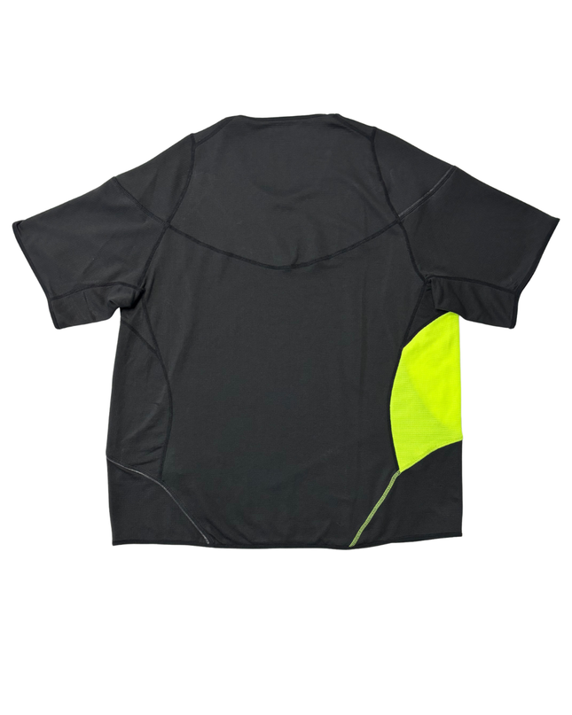 Nike Fit Dry Black & Neon Yellow Running T-Shirt