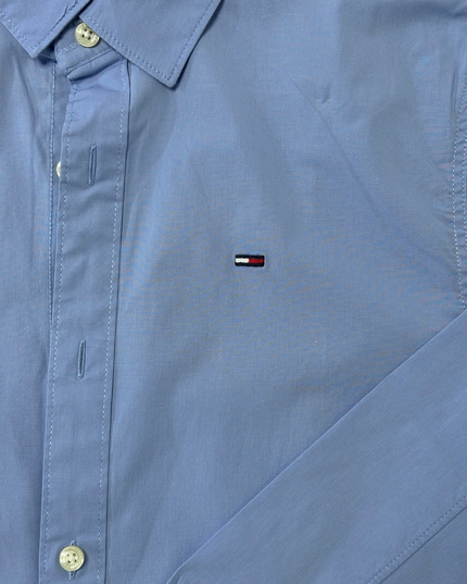 Tommy Hilfiger Denim Slim Fit Blue Oxford Shirt - XS