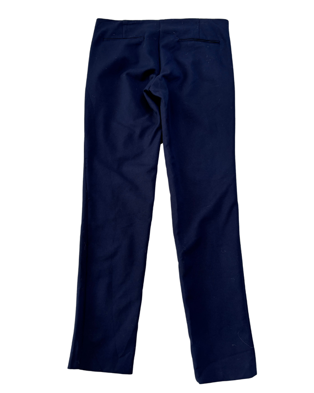 Zara Navy Slim Fit Zip-Pocket Trousers - M
