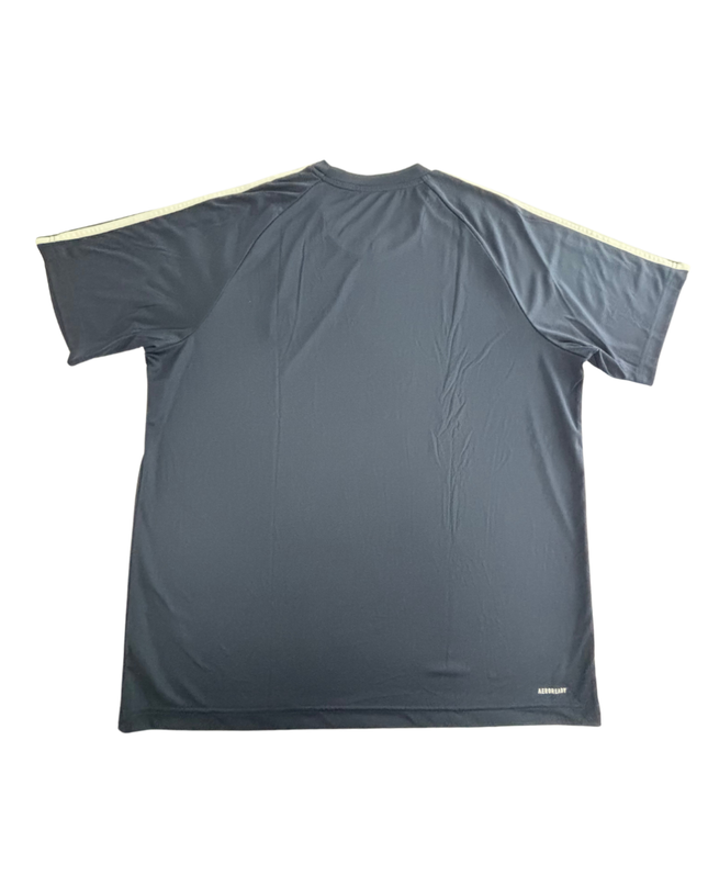 Adidas Aeroready Primegreen Black & Cream 3-Stripes Training T-Shirt - XL